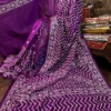 Aruhi Purple Gujrati Embroidered Silk Saree
