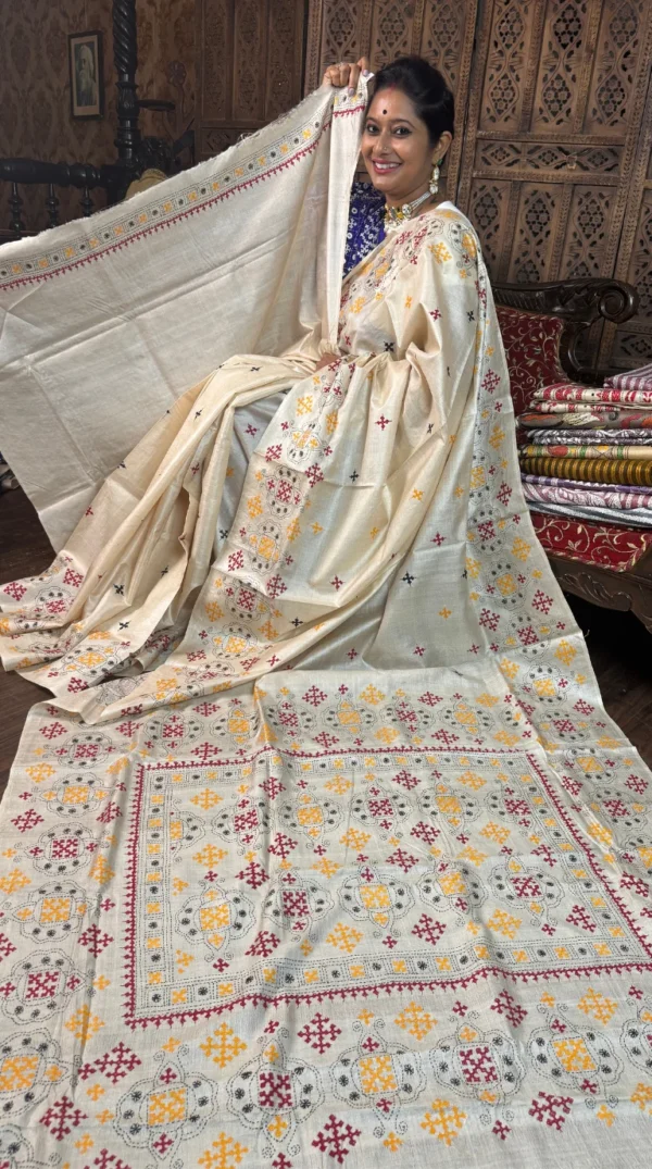 Beige Fusion Gujrati and Katha