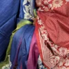 Serene Florals Pure Tussar Silk Kantha Embroidered Saree