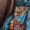 Swaati Pure Silk Batik Kantha Fusion Saree