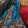 Swaati Pure Silk Batik Kantha Fusion Saree