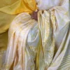 Purvita Pure Tussar Silk Batik Kantha Fusion Saree