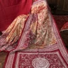 Roshni Pure Tussar Silk Batik Kantha Fusion Saree