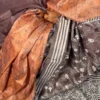 Reshma Pure Tussar Silk Batik Kantha Fusion Saree