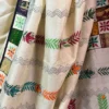 Natural Beige Patchwoork Kantha Embroidered Tussar Saree