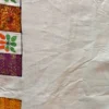 Natural Beige Patchwoork Kantha Embroidered Tussar Saree