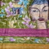Enlightened Fusion Kantha & Gujrati Embroidered Tussar Saree