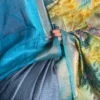 Serene Fusion Kantha & Gujrati Embroidered Tussar Saree