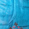 Serene Fusion Kantha & Gujrati Embroidered Tussar Saree