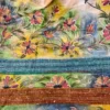 Floral Fusion Kantha & Gujrati Embroidered Tussar Saree