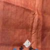 Floral Fusion Kantha & Gujrati Embroidered Tussar Saree