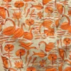 Graceful Orange Pure Tussar Silk Kantha Embroidered Saree