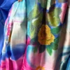 Spring Blossom Pure Tussar Silk Fusion Kantha Embroidered Saree