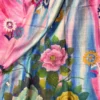 Spring Blossom Pure Tussar Silk Fusion Kantha Embroidered Saree