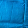 Ocean Blue Pure Tussar Silk Fusion Kantha Embroidered Saree