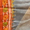 Orange Blossom Pure Tussar Silk Fusion Kantha Embroidered Saree