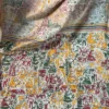 Utsavi Beige Pure Tussar Silk Kantha Embroidered Saree