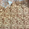 Soft Brown Pure Tussar Silk Kantha Embroidered Saree