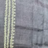Elegant Grey Pure Tussar Silk Gujrati Embroidered Saree
