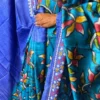 Areema Fusion Pure Tussar Silk Gujrati Embroidered Saree
