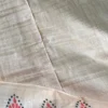 Soft Green Pure Tussar Silk Kantha Embroidered Saree