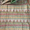 Soft Green Pure Tussar Silk Kantha Embroidered Saree