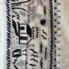Trisha Beige Pure Tussar Silk Kantha Embroidered Saree