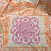 Vibrant Beige Pure Tussar Silk Fusion Kantha & Gujrati Embroidered Saree