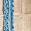 Serene Blue Pure Tussar Silk Kantha Embroidered Saree