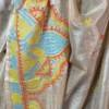 Himanshi Beige Pure Tussar Silk Gujrati Embroidered Saree