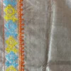 Himanshi Beige Pure Tussar Silk Gujrati Embroidered Saree