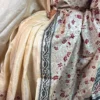 Raagini Beige Pure Tussar Silk Kantha Embroidered Saree