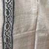 Raagini Beige Pure Tussar Silk Kantha Embroidered Saree