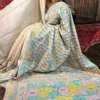 Pastel Elegance Pure Tussar Silk Kantha Embroidered Saree