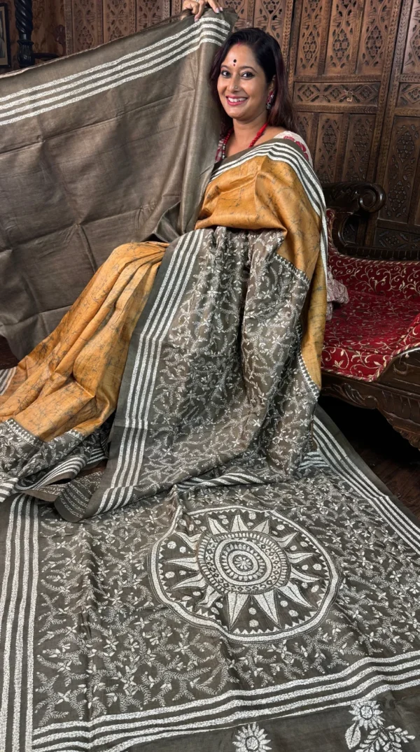 Tiyasha Pure Tussar Silk Batik
