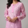 Aysha Pink Chikankari Kurta