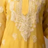 Kashvi Yellow Chikankari Kurta