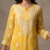 Kashvi Yellow Chikankari Kurta