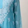 Rimiya Blue Chikankari Kurta