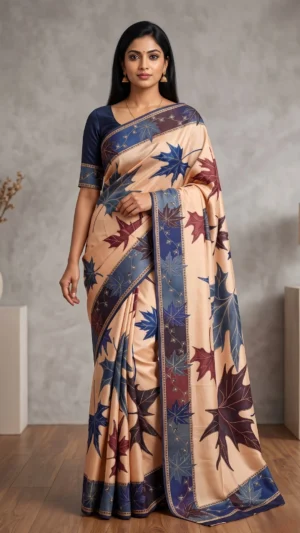 Yaashvi White Premium Pashmina Silk Saree
