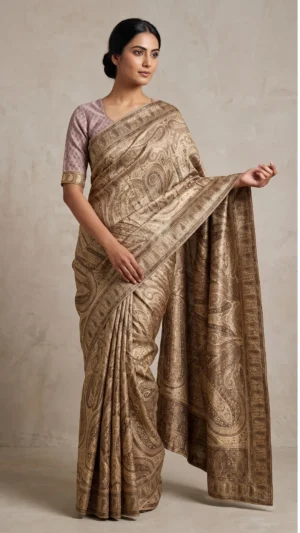 Siroya Intricate Premium Pashmina Silk Saree
